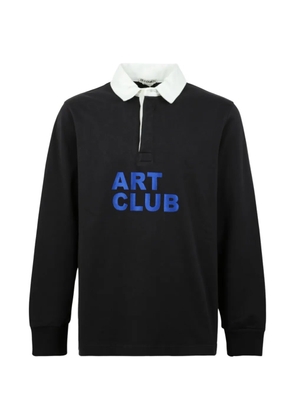 JW Anderson Art Club long-sleeve polo shirt - Black