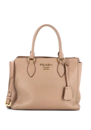 Prada Pre-Owned Convertible Open Saffiano Leather Small tote bag - Neutrals