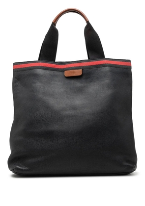 Gucci Pre-Owned 2000-2015 Calfskin Web tote bag - Black