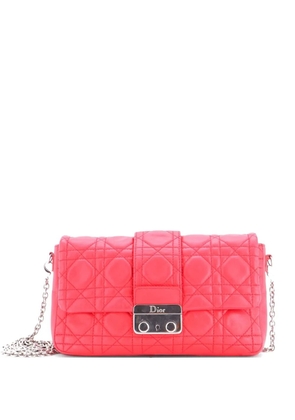 Christian Dior Pre-Owned New Lock Pouch Cannage Quilt Lambskin Mini crossbody bag - Pink