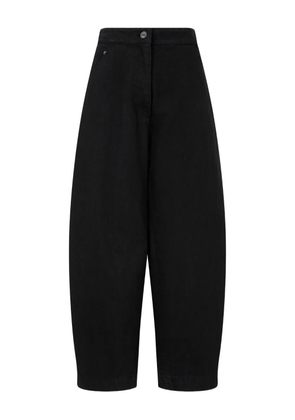 TOMBOY elastic-waist cotton jeans - Black