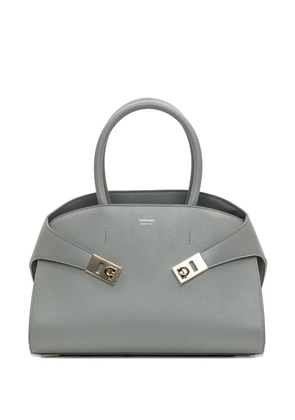 Ferragamo Hug buckle-detail tote bag - Grey