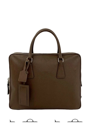 Prada Pre-Owned 2013-2026 Saffiano business bag - Brown