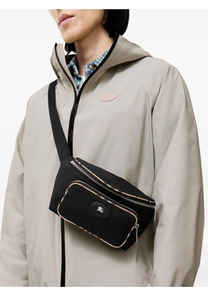 Burberry Check-trim belt bag - Black