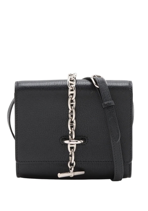 Hermès Pre-Owned 2023 Chevre Mysore Chaine d Ancre Compact Wallet crossbody bag - Black