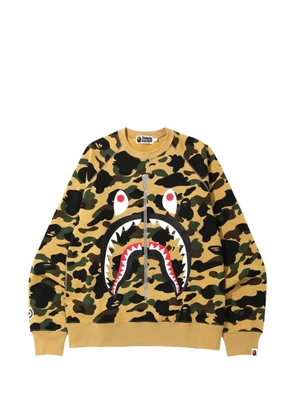 A BATHING APE® Shark 1St Camo sweatshirt - Yellow