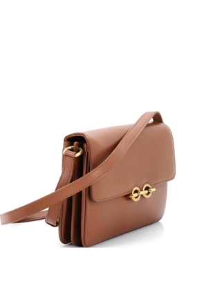 Saint Laurent Pre-Owned Le Maillon Shoulder Bag Leather Medium crossbody bag - Brown