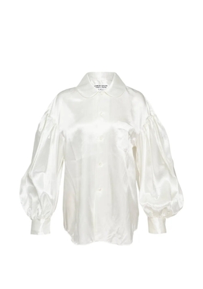 Comme Des Garçons Comme Des Garçons garment-washed puff-sleeve blouse - White