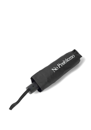 NO PROBLEMO mini logo-print umbrella - Black