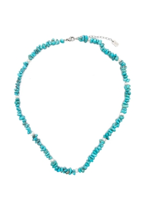 COLLANINE COLORATE turquoise pearl-embellished necklace - Blue
