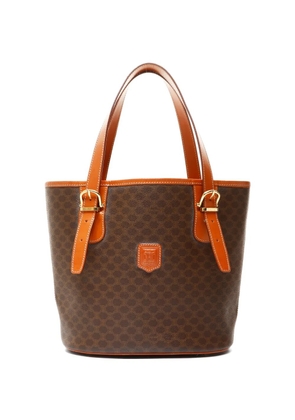 Celine Pre-Owned 1990-2000s Macadam buckle-detail handbag - Brown