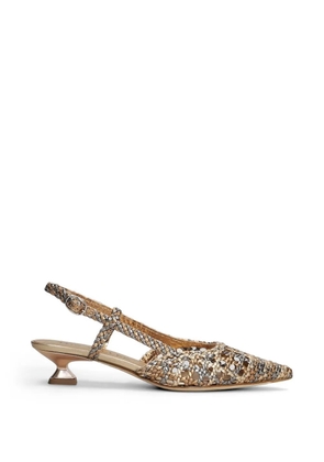 The Seller woven slingback pumps - Neutrals