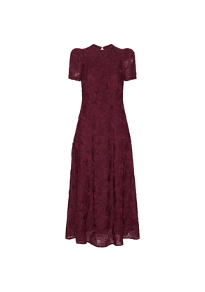 ROTATE BIRGER CHRISTENSEN flower flared midi dress