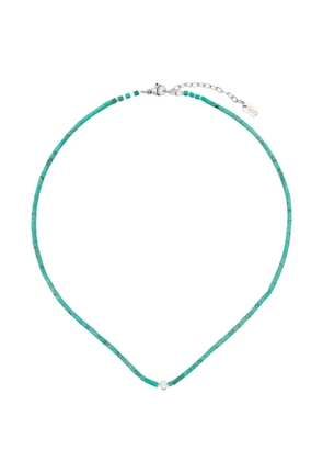COLLANINE COLORATE beaded pearl-embellished necklace - Blue