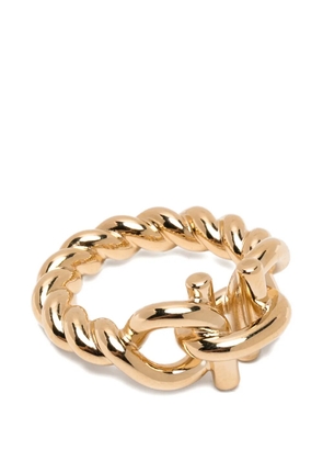 Ferragamo Gancini chain-link ring - Gold