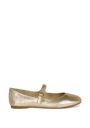 Michael Michael Kors metallic leather Mary Jane ballet flats - Gold