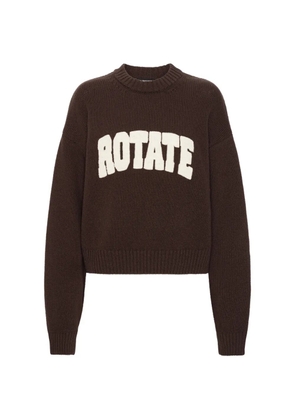 ROTATE BIRGER CHRISTENSEN crew-neck sweater - Brown