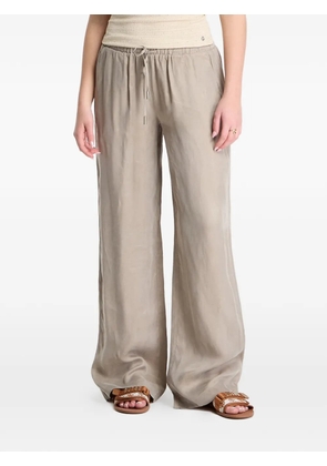 GUESS USA drawstring-waist wide-leg trousers - Neutrals