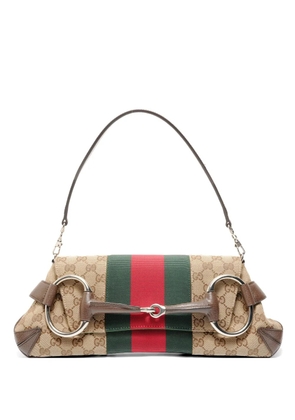 Gucci Pre-Owned 2000-2010s GG Canvas Horsebit shoulder bag - Brown