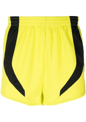 Martine Rose Football contrasting-panels track shorts - Yellow