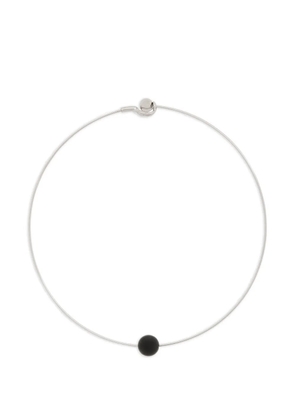 LEMAIRE onyx-pendant choker necklace - Silver