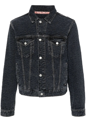 Acne Studios logo-embossed denim jacket - Blue