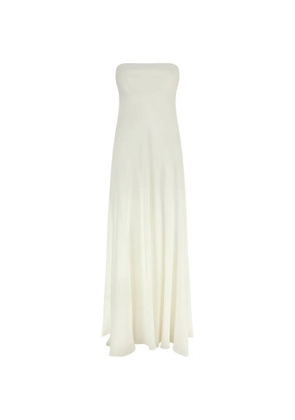 Giovanni Bedin off-the-shoulder silk dress - White