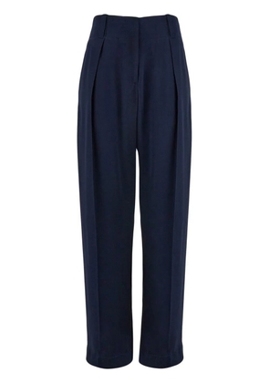 Ferragamo silk wide-leg trousers - Blue