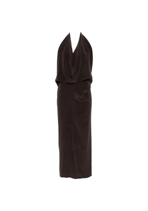 Alysi sleeveless draped maxi dress - Brown