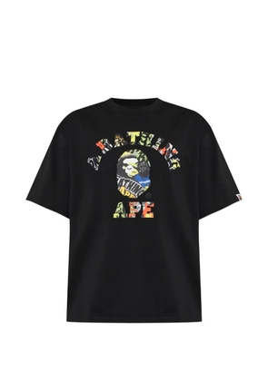 A BATHING APE® logo-print T-shirt - Black