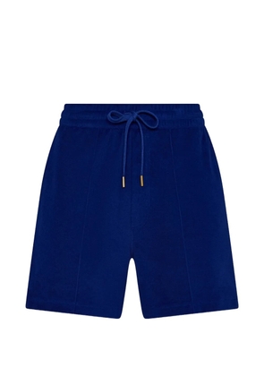 AMAN terry drawstring shorts - Blue