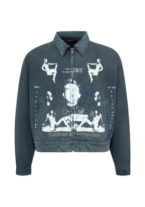 Enfants Riches Déprimés graphic-print jacket - Blue