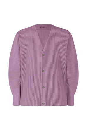 Homme Plissé Issey Miyake pleated V-neck shirt - Purple