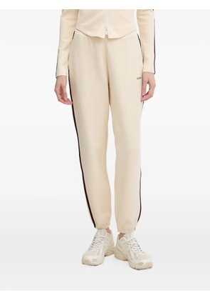 GUESS USA logo-detail side-stripe track pants - Neutrals