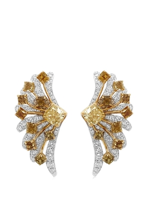 HYT Jewelry wing diamond earrings - Gold
