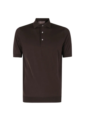 Filippo De Laurentiis short-sleeve polo shirt - Brown
