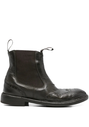 Moma brogue detail Chelsea boots - Brown