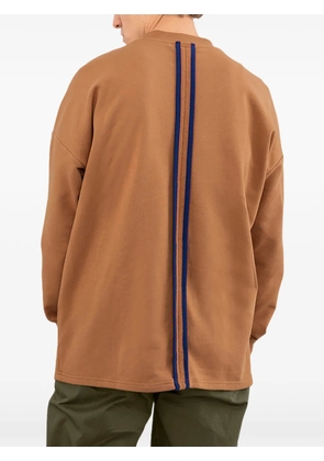 PUMA Han Crew logo-patch sweatshirt - Brown