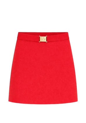 Cult Gaia Amoret logo-buckle skirt - Red