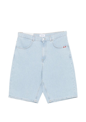 AMISH faded-effect denim shorts - Blue