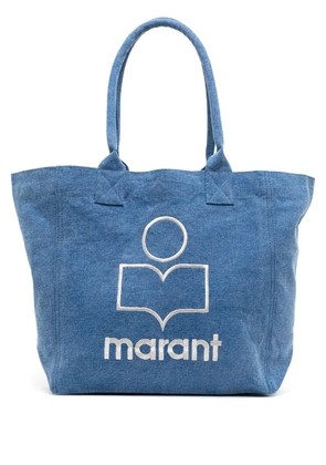 ISABEL MARANT small Yenky logo-embroidered tote bag - Blue