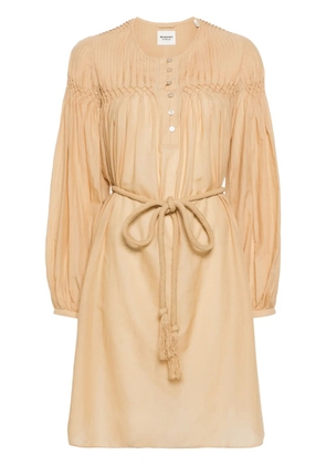 MARANT ÉTOILE Adeliani pleat-detailing minidress - Yellow