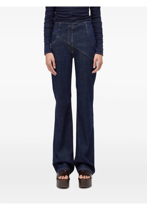 Blugirl asymmetric-seam high-waisted jeans - Blue
