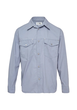 MM6 Maison Margiela western-style panelled shirt - Blue