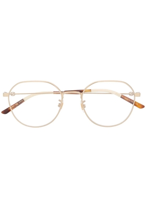Gucci Eyewear GG0684O soft-round glasses - Gold