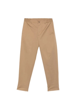 Tagliatore elasticated-waistband straight-leg trousers - Brown