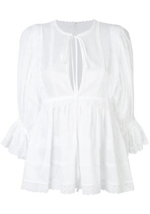 Dolce & Gabbana frill detail tunic - White