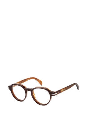 Eyewear by David Beckham geometric-frame glasses - Brown