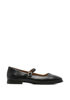 SERGIO MORETTI FIRENZE buckle-fastening leather ballet flats - Black