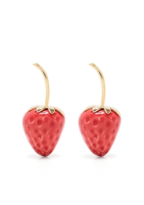 Andres Gallardo strawberry-shape earrings - Red